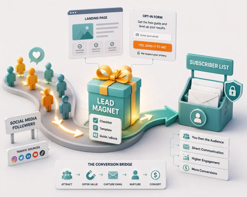 A side-by-side comparison graphic of four email platform logos with checkmarks next to free tier, automation, and landing page features